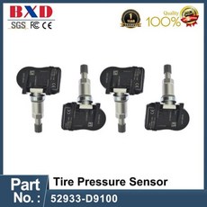 공기압 센서 TPMS 기아 스포티지 K7 KX5 모닝 현대 제네시스 재고 타이어 압력 52933D9100 52933 D9100 1개 4개 8개 440359, 52933-D9100--4PCS