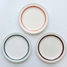 큐스토어 카네수즈 스노우 톤 시리즈 - 플레이트 접시 그릇 (3color_4size) 테이블웨어, 오렌지, 1개