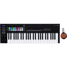 번들: Novation Launchkey 49 MK349Key USB MIDI 에이블톤 라이브 키보드 컨트롤러 번들에 락빌 RPB1 10와트 방수 휴대용 블루투스 스피커+NFC