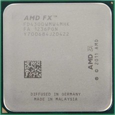 원활한 컴퓨팅 환경을 위한 고성능 AMD FXSeries FX4300 FX 4300 3.8GHz 쿼드 코어 CPU 프로세서