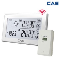 카스 무선 디지털 온도계습도계 실내실외 온습도측정 무선센서 CLTR-100, 본품 + 리모컨1개,