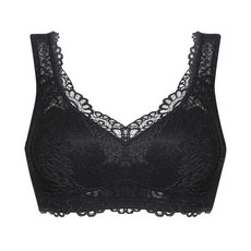 여자속옷 큰컵 섹시한 글래머용 작아보이는 모아주는 popup레이스 와이어리스 수면 여성속옷 브래지어