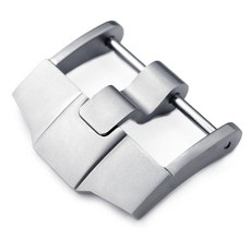 MiLTAT 24mm 시계 밴드 나사 타입 버클 Audemars Piguet와 호환되는 6mm 텅 Siliver.