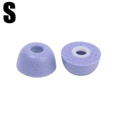 방지 팁 버즈 폼 이어 2 갤럭시 이어폰 소음 미끄럼 감소 S M L 이어패드 메모리 프로용 교체, 1 Pair, Purple S