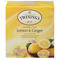 Twinings 트와이닝 레몬 진저 허브차 티백 50개, 50개입