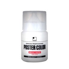F$&W:(J 신한화구 신한포스터칼라 혼색용 믹싱화이트 250ml - 36936 알파 *$A!G^