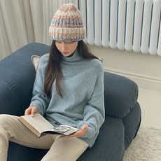 여성용 루니 박시핏 울 폴라니트