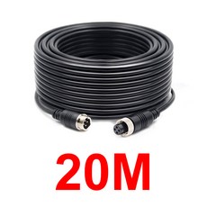 GreenYi 트럭 버스 모니터 카메라 연결용 연장 비디오 케이블 항공 4 핀 3M, 05 20m_01 CHINA, 1개