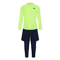  아레나 HC02 아레나 남아동 스노클링 레저 짚업 반바지 부착 긴바지 래쉬가드 세트 A4BB1BS71(LIM) 