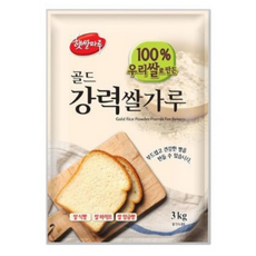 햇쌀마루 골드 강력 쌀가루 국산, 3kg, 2개
