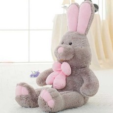 퓨어디아 회색토끼 인형 바디필로우
