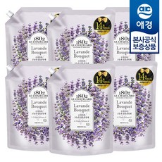르샤트라 섬유유연제 라벤더부케 리필, 1.6L, 6개