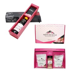 히말랴야 핑크솔트.홍게간장세트 . 핑크솔트선물세트 명절선물 답례품, 히말라야핑크소금(3종), 1개, 50g