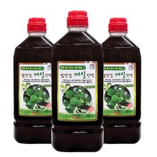 진생마트 섬진강 매실진액 매실원액 매실청900ml, 3개, 900ml