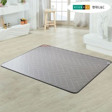 한일생활과학 현대 L&C 헤링본 전기장판 초대형 2난방 /전기매트 온도조절기 두꺼운 대형, 단일옵션