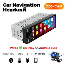 차량 멀티미디어 플레이어 라디오 스크린 FM 자동차 HD 86 범용 터치 MP5 6 카플레이 1DIN 인치 안드로이드 BT USB 자동, OD5-CAM003