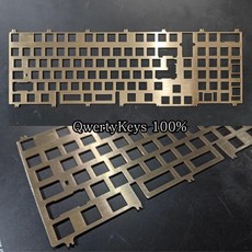 kq100 QwertyKeys 100 QK100 키보드 플레이트 PCB 장착형 PC POM FR4 알루미늄 황동, 없음, 없음, 5) Aluminum