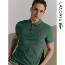 라코스테 LACOSTE 남여공용 슬림핏 반팔 카라티 버트카키