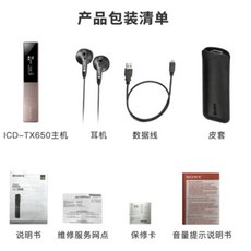 소니 ICD-TX650 녹음기 간호사 어린이집 유치원 소형 음성 휴대용 미니 보이스레코더, 브라운 16G