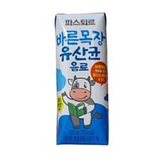 파스퇴르 바른목장 유산균 음료 125ml 4개