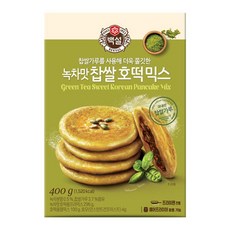 CJ제일제당 백설 녹차맛 찹쌀호떡믹스 400g x4개, 4개