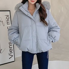 [올리비에클로짓(OLIVIERs CLOSET)] [올리비에스클로젯] 퍼후드 밑단 스트링 패딩 점퍼_O2412PD015D