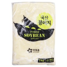 [다만세푸드] 아워홈 국산 콩비지 3kg, 옵션2. 아워홈 국산 콩비지 3kg, 1개