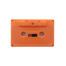음악 및 음성 녹음을위한 다채로운 빈 카세트 테이프 45/90 분 테이프, 주황색, 90