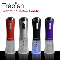 창립기념일선물 트레비앙 전동와인오프너 DM-301 고객사은품 인쇄제작, 1개, 블랙