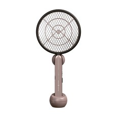 몽크로스 모스키토제로 전기모기채 KC인증 1200mAh 2중안전망 C타입 충전, 브라운