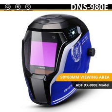 DEKO Solar Power 자동 어두워짐 용접 헬멧 넓은 그림자 범위 9-13 배터리 렌즈 교체 가능 TIG MIG MMA 용접 마스크, 러시아 연방, DNS-980E
