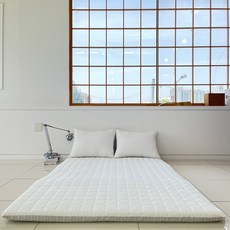 100% 국내생산 시어서커 사계절 누빔 요커버 요매트 바닥요 요솜 커버 스트라이프st_블루 상품 이미지