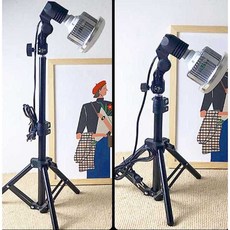 먹방 조명 유투브 LED 스튜디오 삼각대 촬영장비 촬영, 185W 버섯등-리모컨+55cm 삼각대, 1개