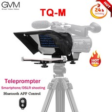 GVM TQ-M 텔레프롬프터 아이패드 호환 태블릿 폰 프롬프트 인스크라이버 인터뷰 리더 모바일 DSLR 카메라, 한개옵션0, 1개