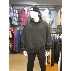 NBA 겨울 상품 할인!! 남여공용 등판 코트 프린트 심플한 디자인 가슴 로고 포인트 데일리로 입기 좋은 블랙 칼라 기모 오버핏 후드 티셔츠 후드티