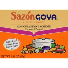 1.41 Ounce (Pack of 3) Goya Foods Sazon Culantro y Achiote 1.41-Ounce (Pack of 3), 1개, No option