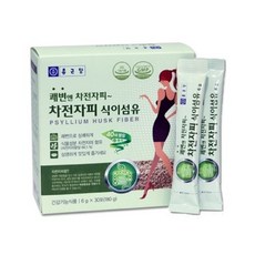 차전자피 식이섬유 (6gx30포) 질경이씨앗 장건강 장운동 배변활동 쾌변 수용성섬유질, 1박스