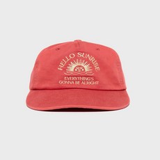 헬로선라이즈 HS Arch Logo 5Panel Cap_Vintage Red