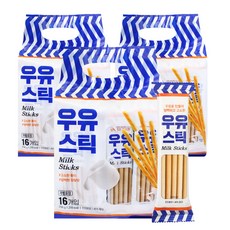 키즈웰 우유스틱 과자 256g 3개