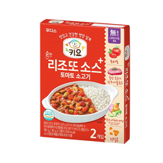 일동후디스 키요 순한 리조또 소스 180g, 토마토 + 소고기 혼합맛, 8개입