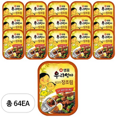 샘표 우리엄마 쇠고기 장조림, 110g, 64개