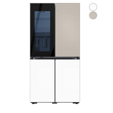 [색상선택형] 삼성전자 비스포크 정수기 4도어 냉장고 830L 방문설치, rF85DB9792AP