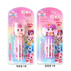 1+1 캐치티니핑 립케어 립밤 딸기향, 1세트, 3.8g, 하츄핑+말랑핑