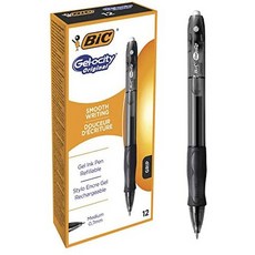 Bic Gel Pen Gelocity Color : Black Pack of 1, One Color_schwarz, One Color_schwarz, 상세 설명 참조0
