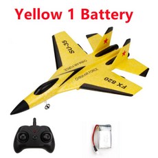 2.4G RC 글라이더 SU35 고정 날개 비행기 손 던지는 EPP 폼 드론 전기 라디오 원격 제어 야외 장난감 소년, 04 Yellow-SU35-1B, 1개