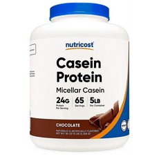 Nutricost Casein Protein Powder Chocolate 뉴트리코스트 카제인 프로틴 파우더 초콜릿, 1개, 2.268kg
