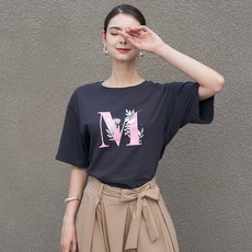 막스까르띠지오 로고 플라워 반팔 티셔츠