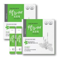 웰화이버 포르테 차전자피 식이섬유 편안한 쾌변 혈중 콜레스테롤감소 (6g ), 6g, 2개