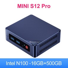 Beelink 미니 S 윈 11 인텔 세대 PC N5095 N100 S12 프로 DDR4, 미국, N100 16G500G, 7.Intel N100 16G500G - 미국