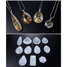 실리콘 몰드 솔리드 uv 수지 diy 쥬얼리 펜던트 에폭시 수지 크리스탈 목걸이 팔찌 귀걸이 기하학 만들기|보석 도구 & 장비|